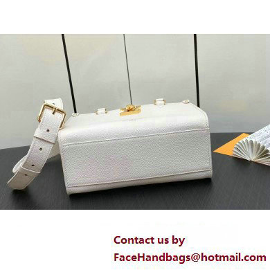 Louis Vuitton Grained calf leather Lock  &  Go Bag M23637 White 2023